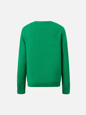 Girocollo Douglas con jacquard Christmas dog