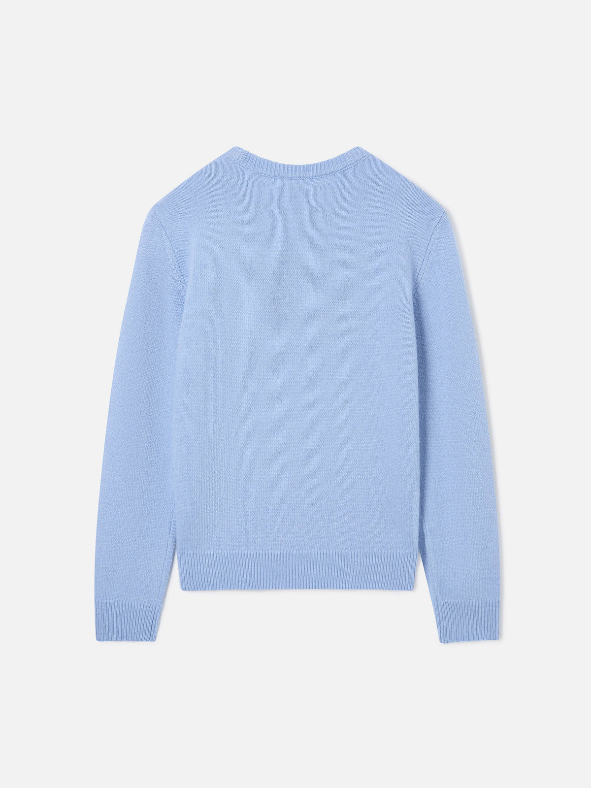 Leichter blue Douglas Rundhalsstrick mit Bello E Monello-Intarsie 
