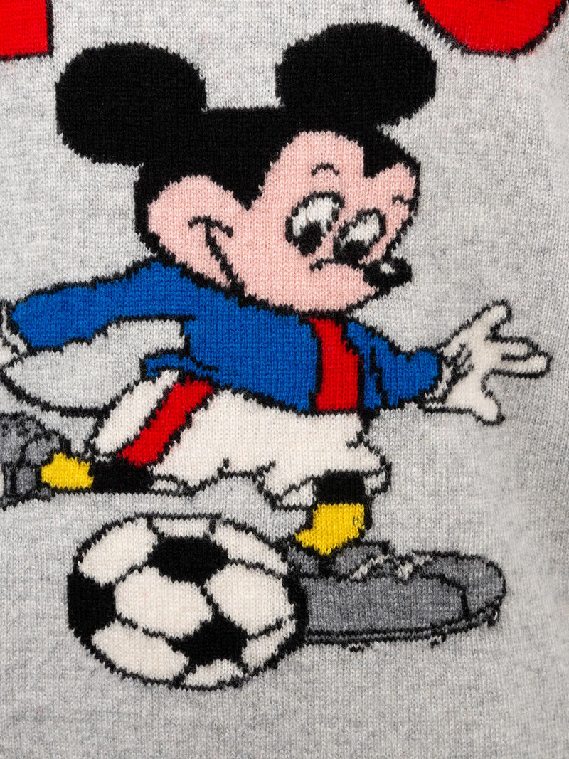 Grauer Rundhalspullover Douglas für Jungen mit Mickey Mouse-Aufdruck | DISNEY SPECIAL EDITION