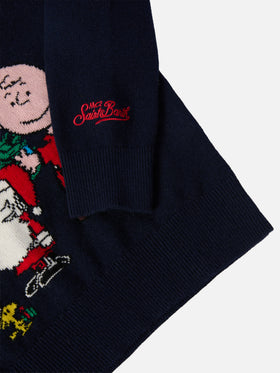 Girocollo Douglas in misto cashmere con jacquard Peanuts | PEANUTS SPECIAL EDITION