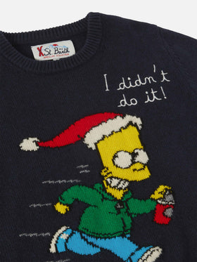 Girocollo Douglas con jacquard e ricamo Bart Simpson | SPECIAL EDITION THE SIMPSONS