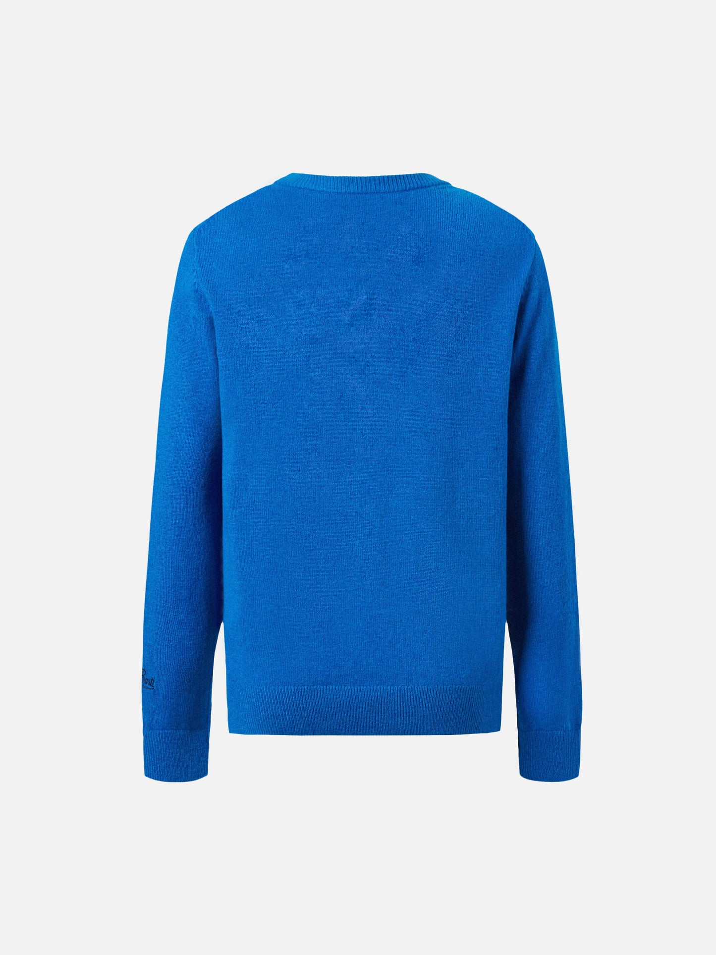 Crewneck Douglas with Cortina postcard jacquard