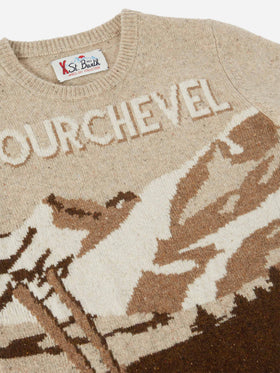 Maglione girocollo Douglas con jacquard cartolina Courchevel