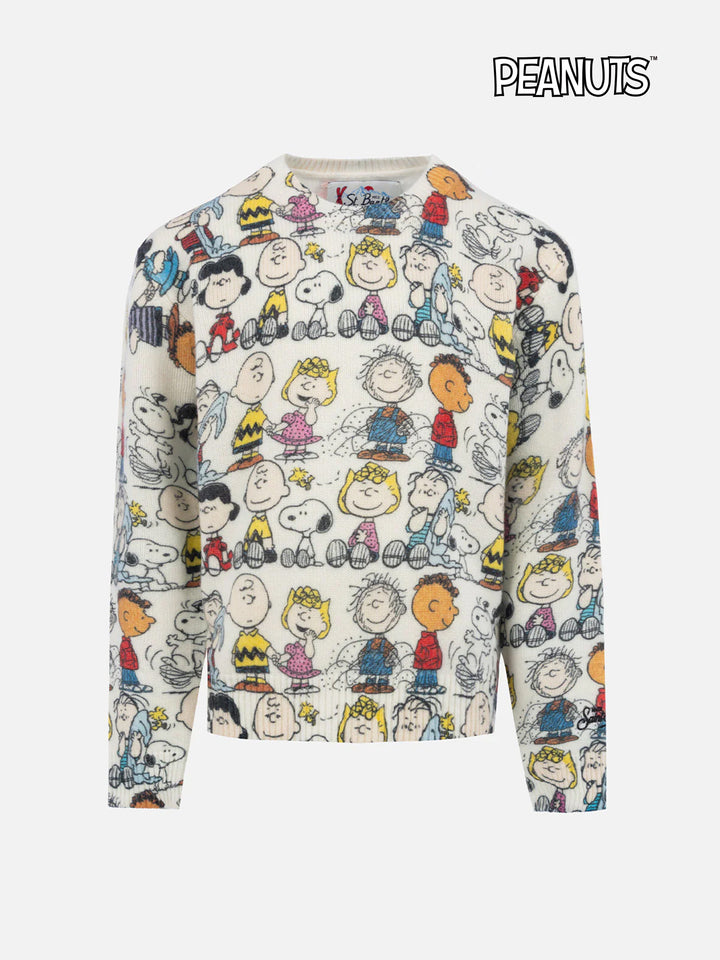 Maglione girocollo bianco da bambino Douglas con stampa della squadra Peanuts | SNOOPY PEANUTS SPECIAL EDITION