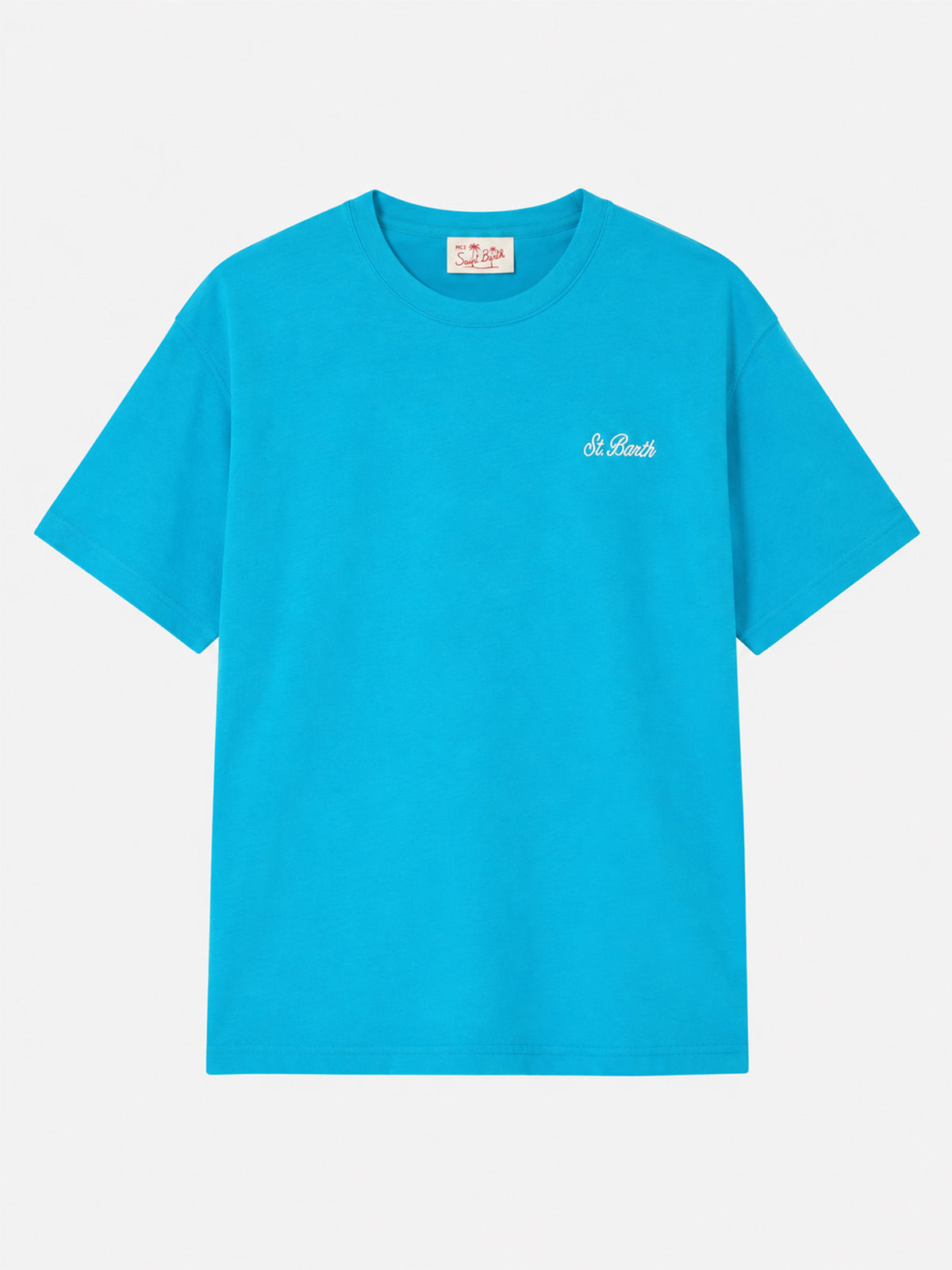 Dover T-Shirt aus tealfarbener Baumwolle 