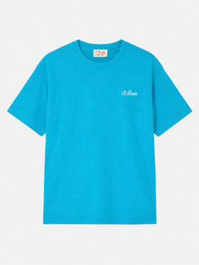 Dover T-Shirt aus tealfarbener Baumwolle 