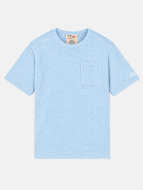 T-shirt Ecstasea en lin bleu clair 
