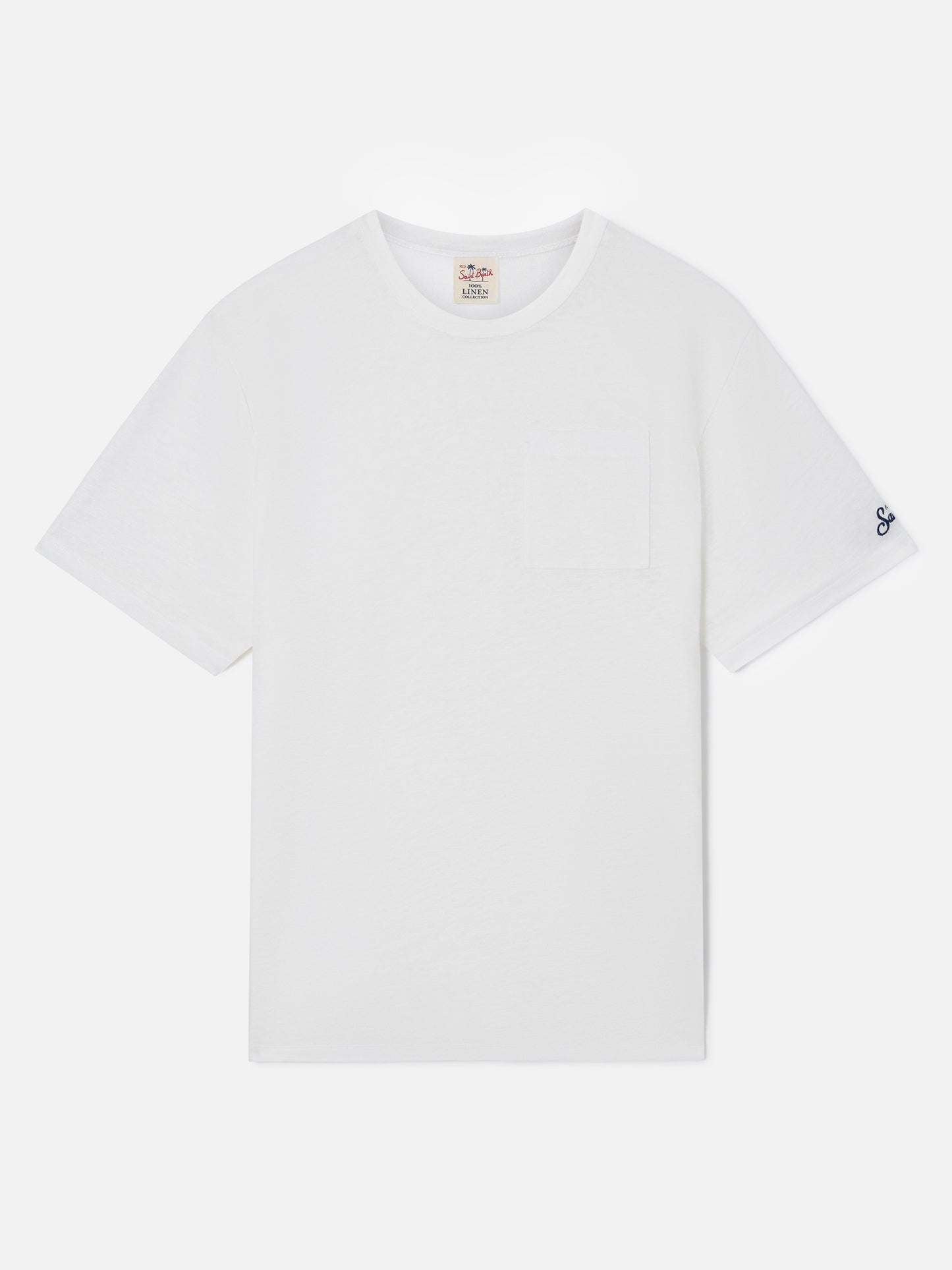 Camiseta Ecstasea de jersey de lino color blanco roto 
