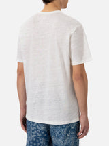 White linen jersey t-shirt Ecstasea