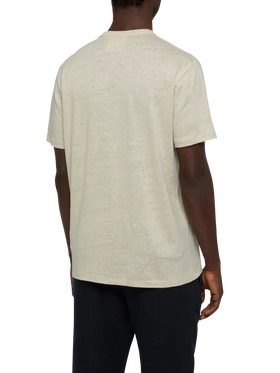 Cremefarbenes T-Shirt aus Leinenjersey Ecstasea
