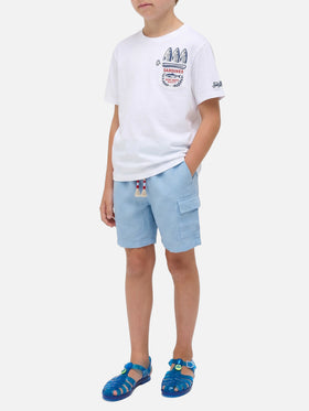Eddy t-shirt with chest pocket and Sardines illustration