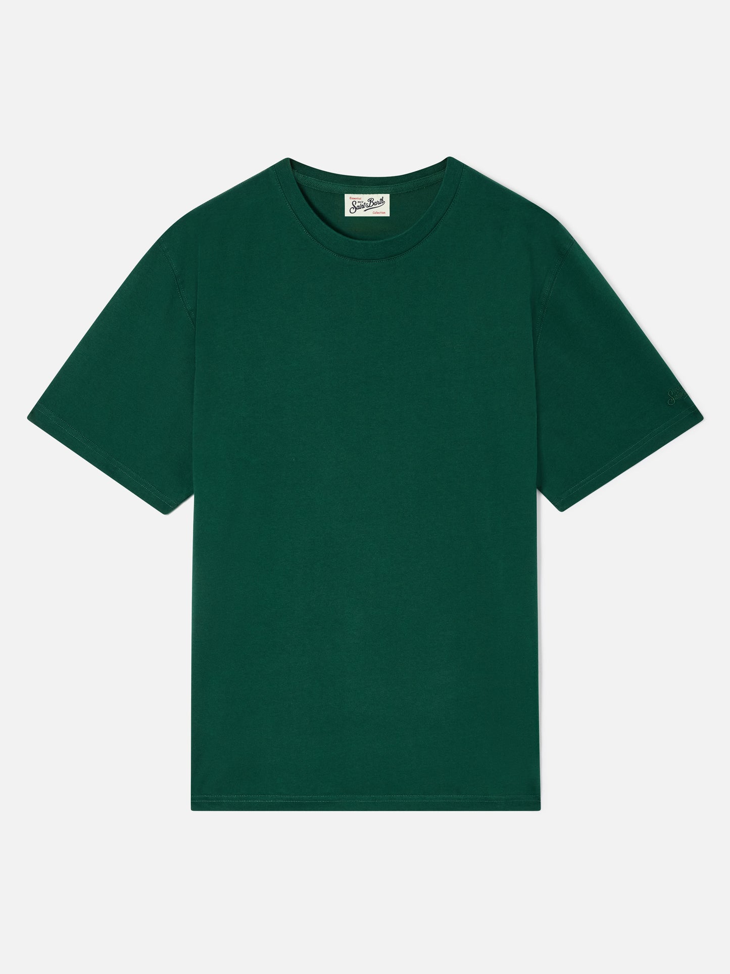 Cada camiseta en algodón verde 