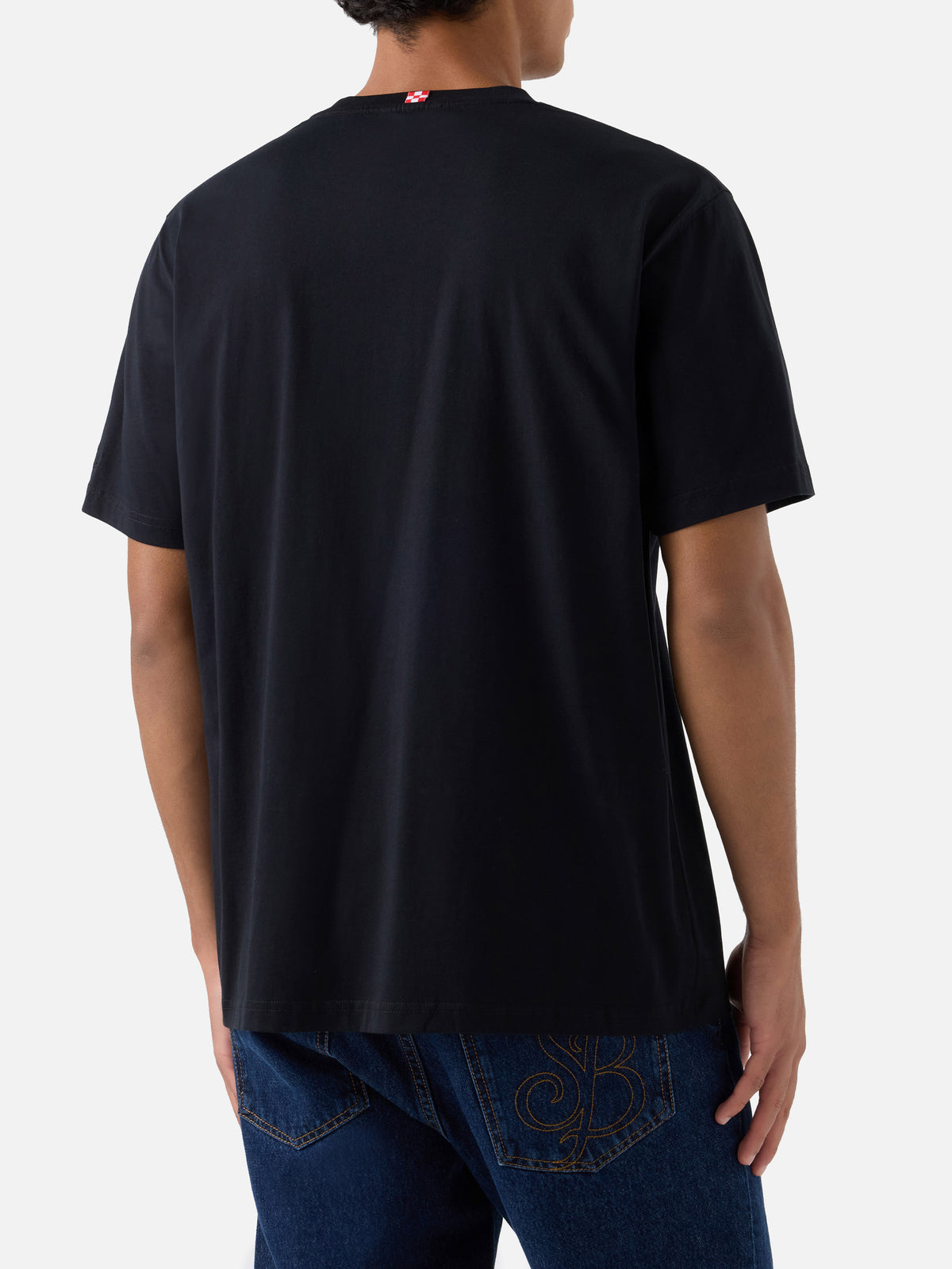 Schwarzes Every T-Shirt aus Baumwolle 
