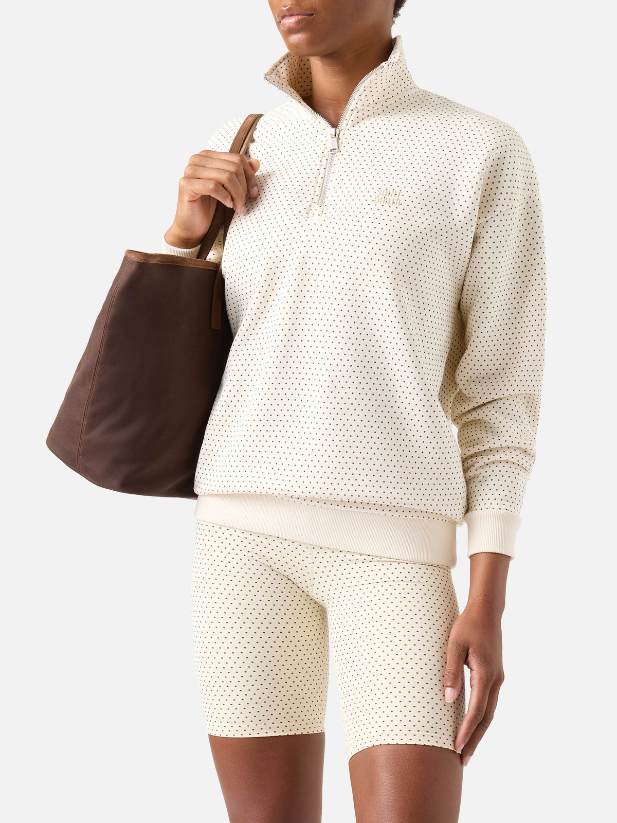 Eliade-Sweatshirt mit Mikro-Polka-Dot-Print 
