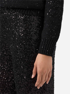 Black Eleara sweater with sequins