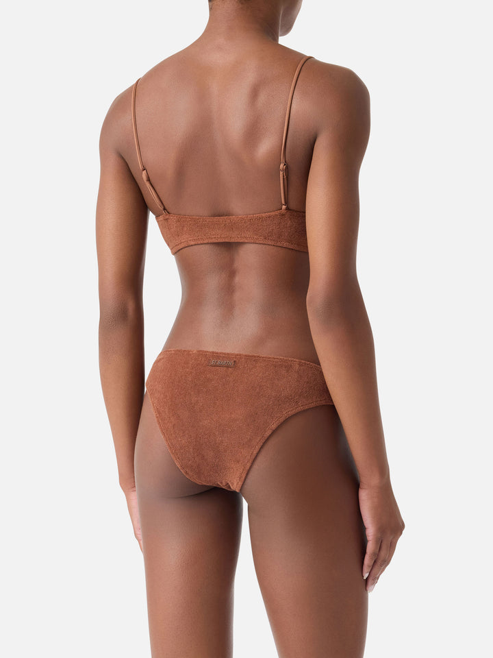 Brown Elise terry swim briefs