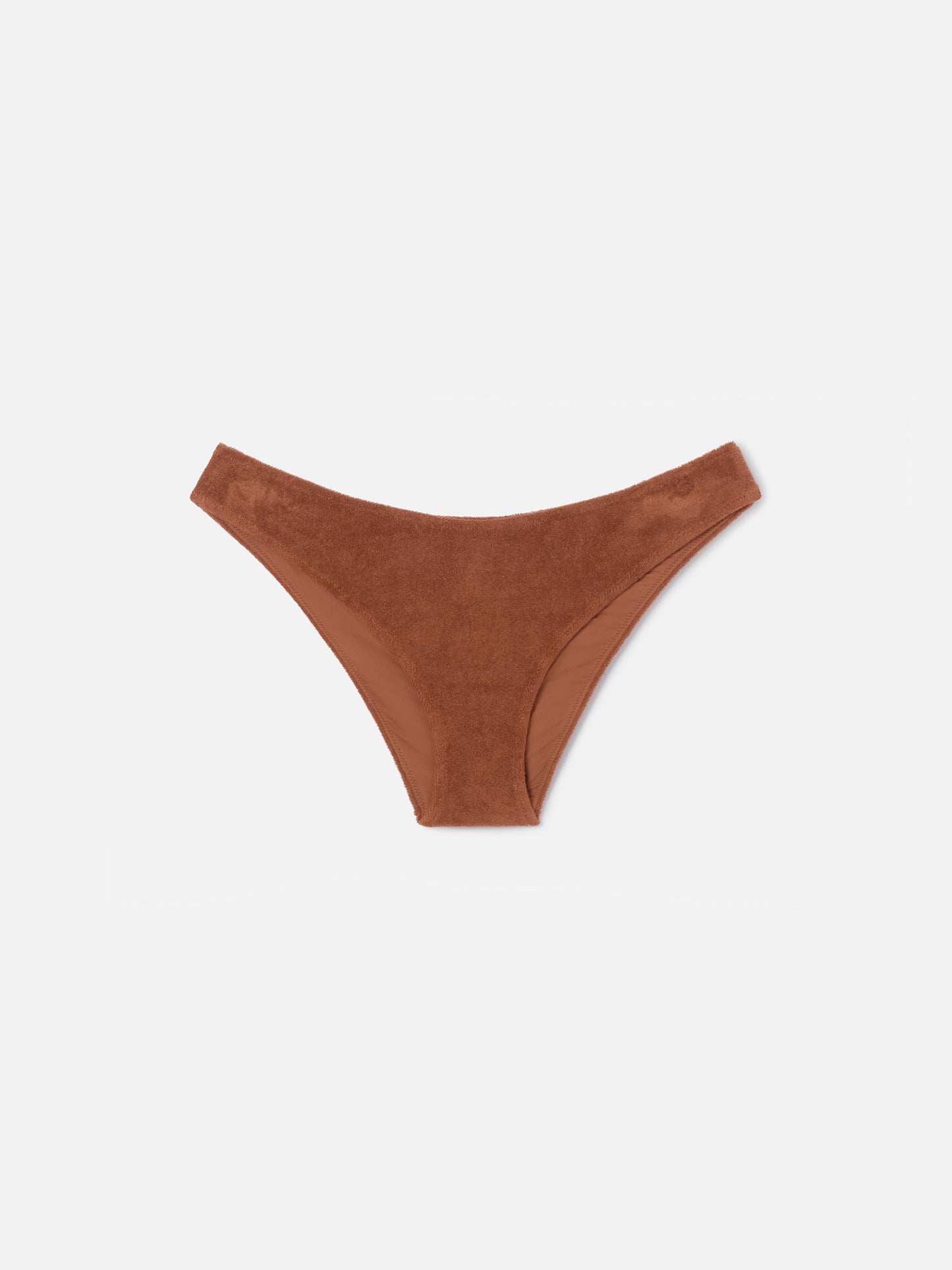 Bas de maillot Elise en éponge marron 