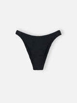 Woman black classic crinkle swim briefs Elise