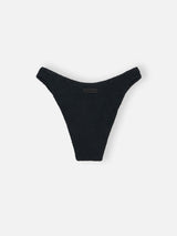 Woman black classic crinkle swim briefs Elise