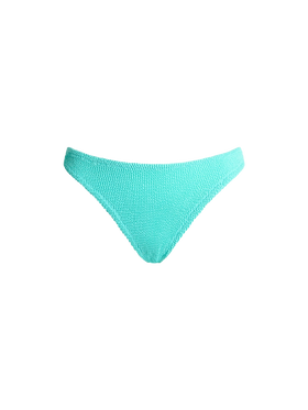 Woman water green classic crinkle swim briefs Elise