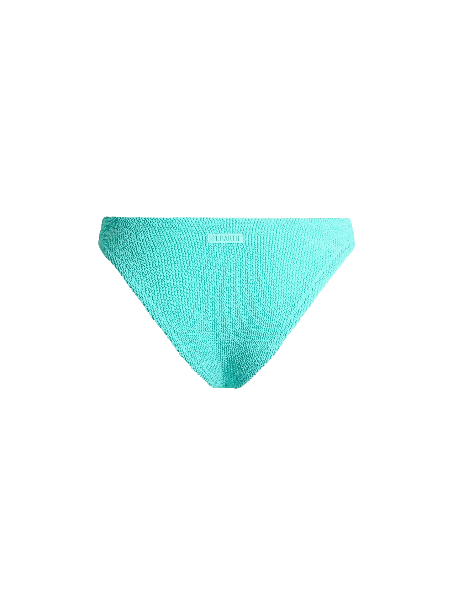 Woman water green classic crinkle swim briefs Elise
