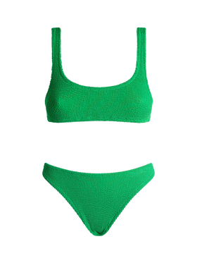 Bikini da donna classico verde crinkle Naima Elise