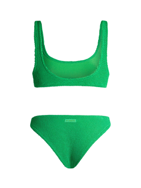Bikini da donna classico verde crinkle Naima Elise
