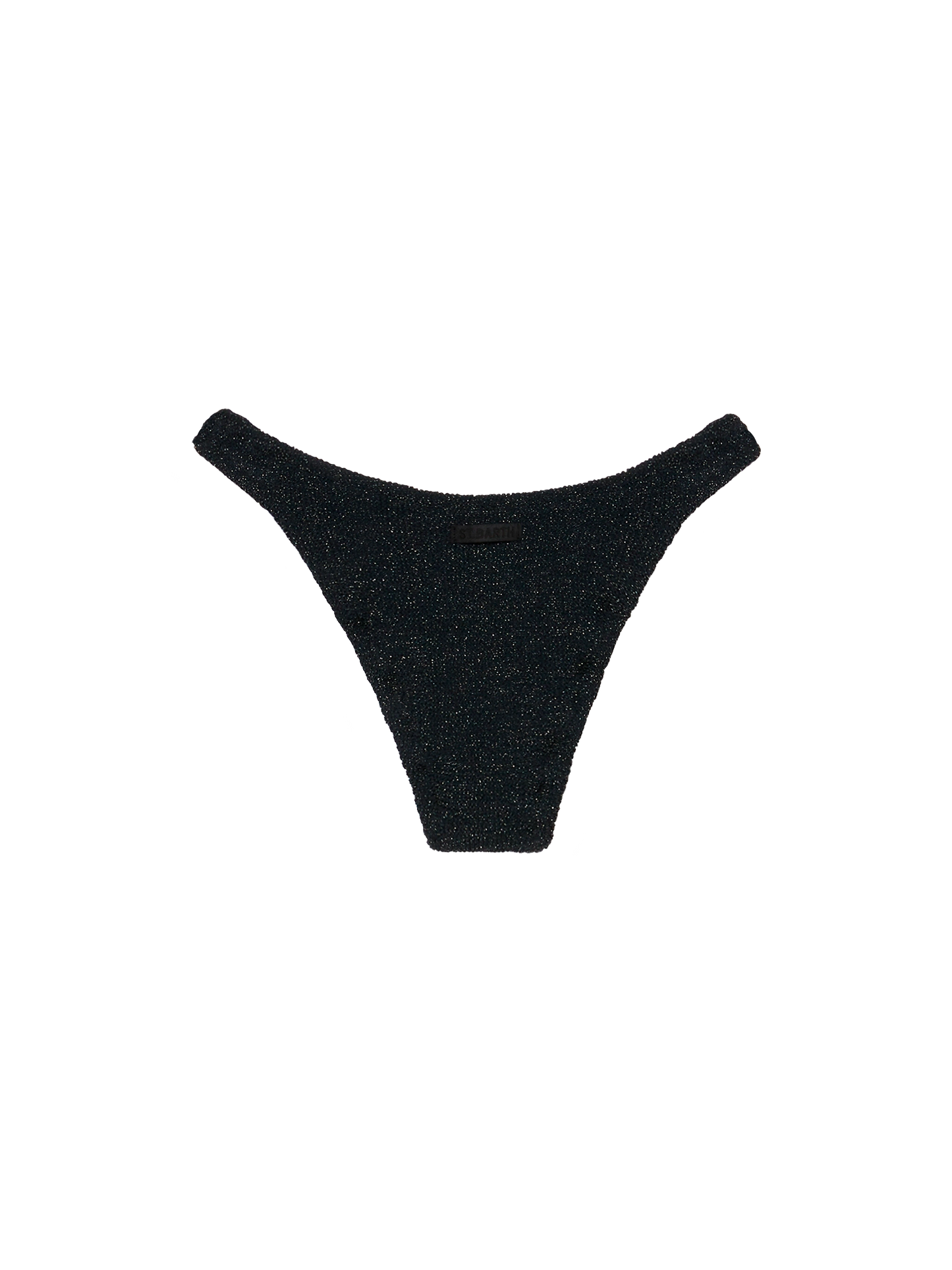 Elise classic black crinkle lurex swim briefs - MC2 Saint Barth