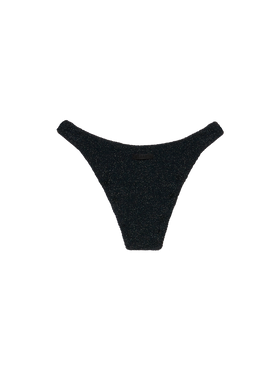 Elise classic black crinkle lurex swim briefs - MC2 Saint Barth