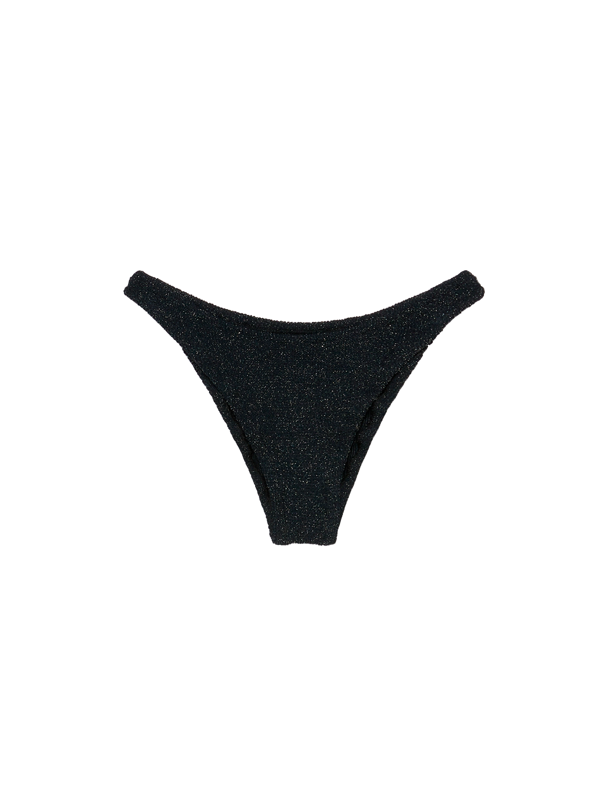 Elise classic black crinkle lurex swim briefs - MC2 Saint Barth
