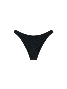 Elise classic black crinkle lurex swim briefs - MC2 Saint Barth