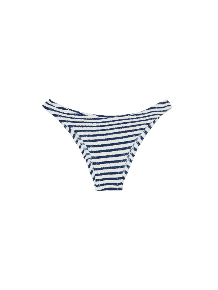 Elise classic crinkle swim briefs with striped print - MC2 Saint Barth