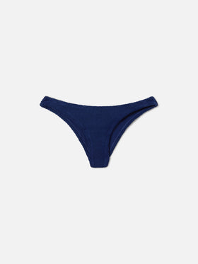 Classic Elise bikini swim briefs in navy crinkle