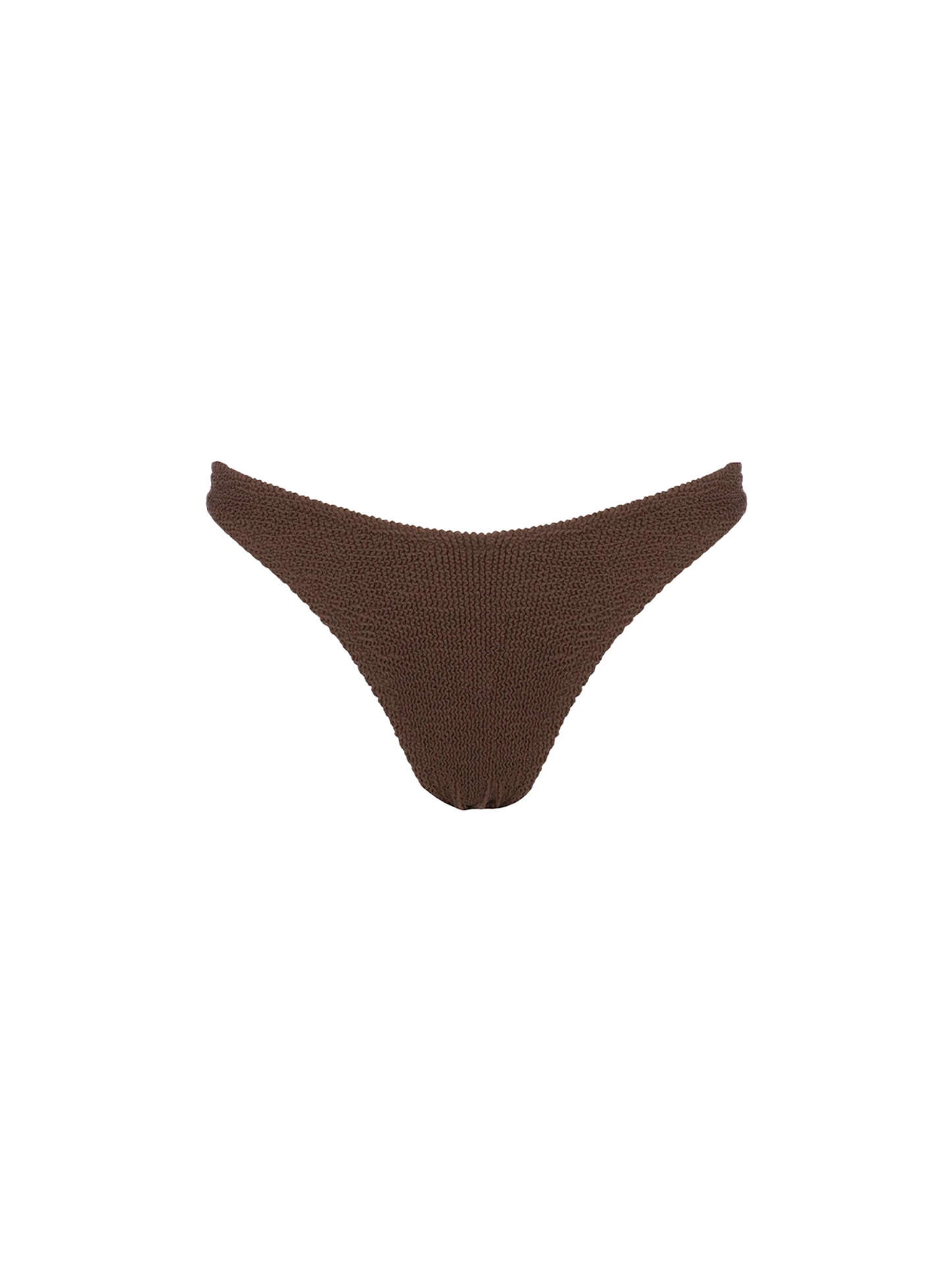 Bas de maillot de bain classique froissé marron pour femme Elise 