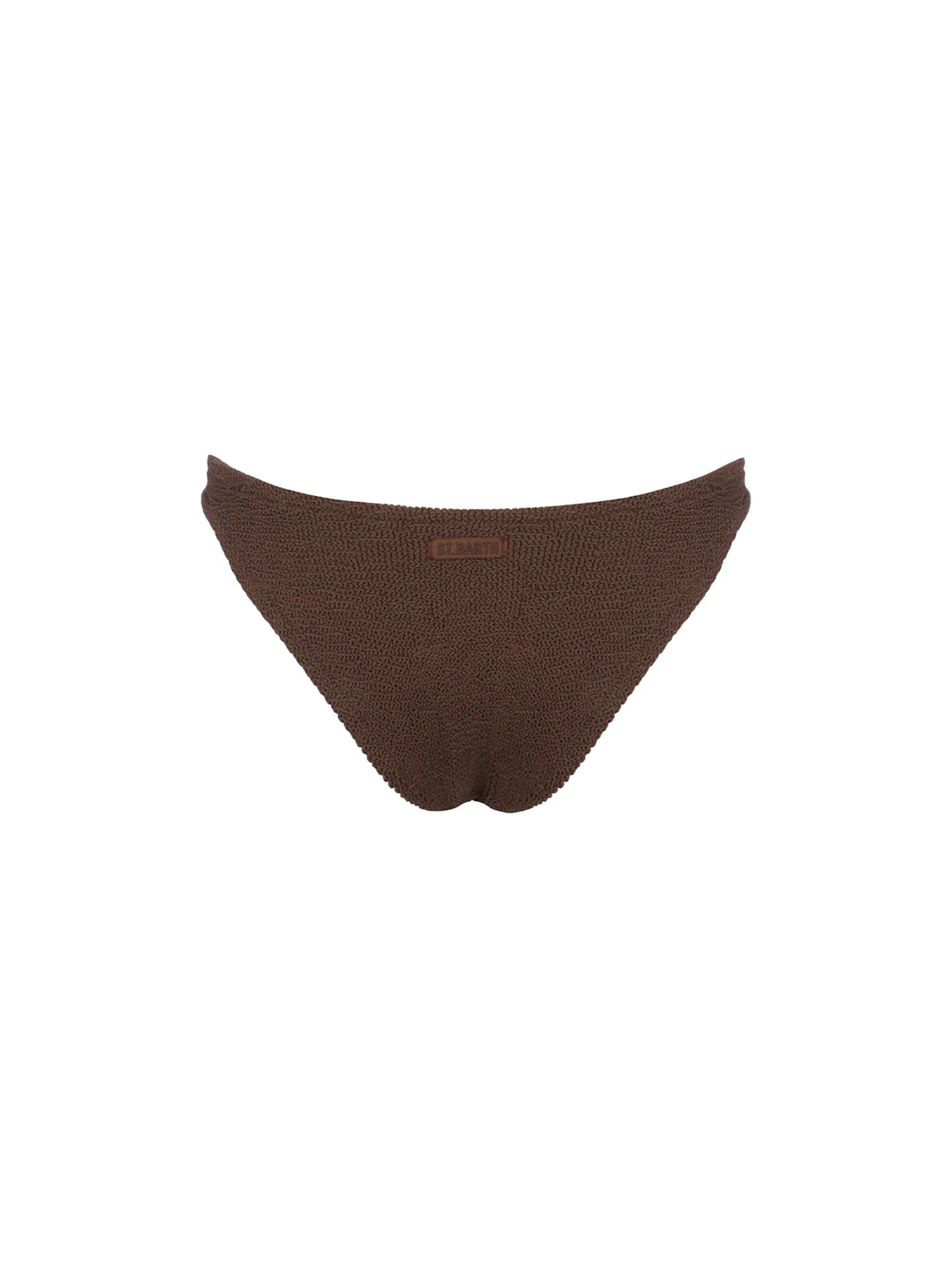 Bas de maillot de bain classique froissé marron pour femme Elise 