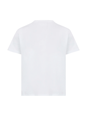 Elly T-Shirt aus Baumwolljersey mit Rundhalsausschnitt und Saint Barth-Aufnäher