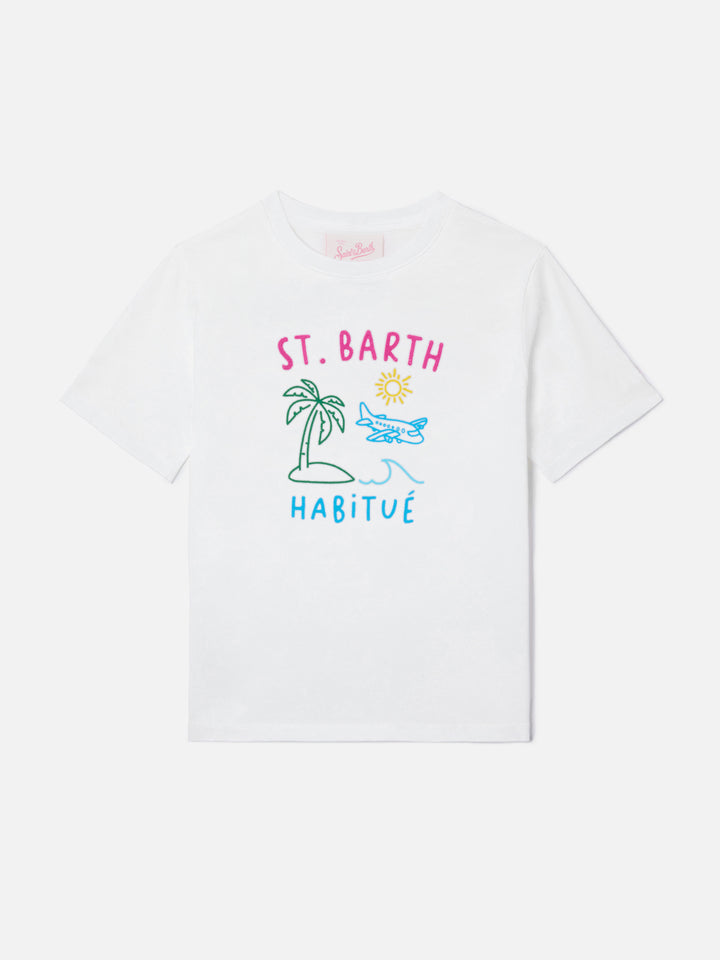 Camiseta Portland Jr con bordado Habitué en la parte delantera y trasera 