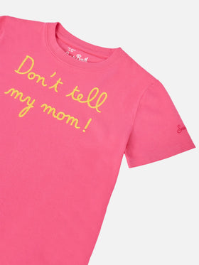 Elly fuchsia t-shirt with embroidery