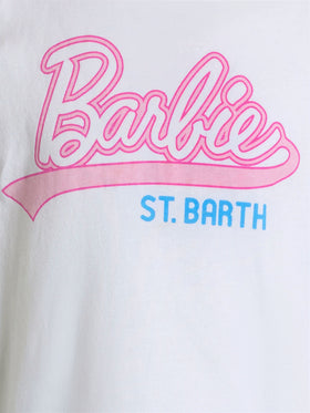 Rundhals-T-Shirt Elly aus Baumwolljersey für Mädchen mit Barbie Saint Barth-Aufdruck | BARBIE SPECIAL EDITION