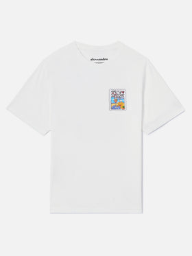 T-shirt Emilie bianca con stampa Spritzo d’Amore