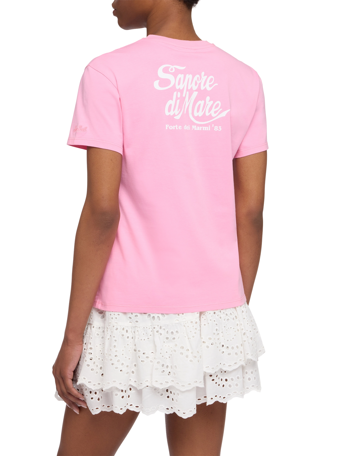 Emilie cotton t-shirt with Sapore di Mare print | SAPORE DI MARE SPECIAL EDITION