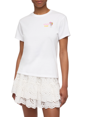T-shirt Emilie in cotone con ricamo 50 nervosa 50 deliziosa