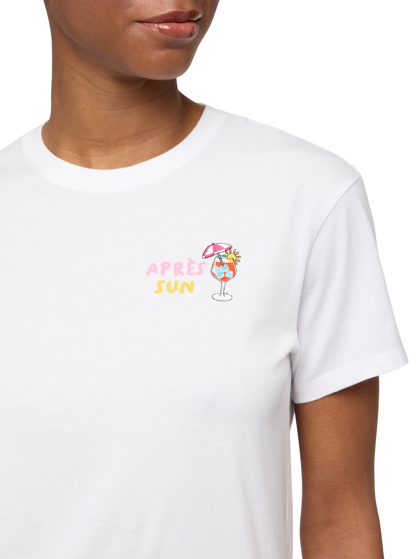 T-shirt Emilie in cotone con ricamo 50 nervosa 50 deliziosa