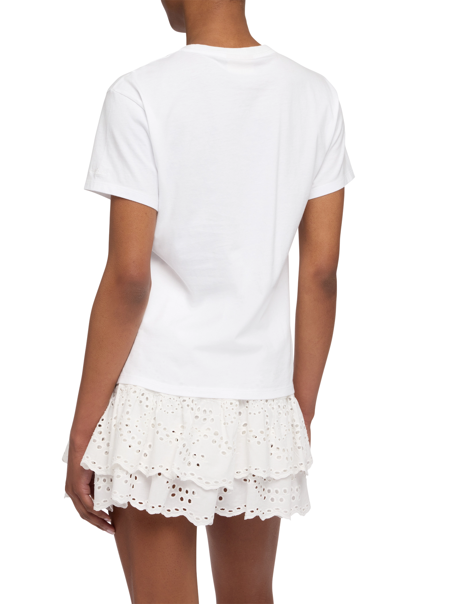 T-shirt Emilie in cotone con ricamo 50 nervosa 50 deliziosa