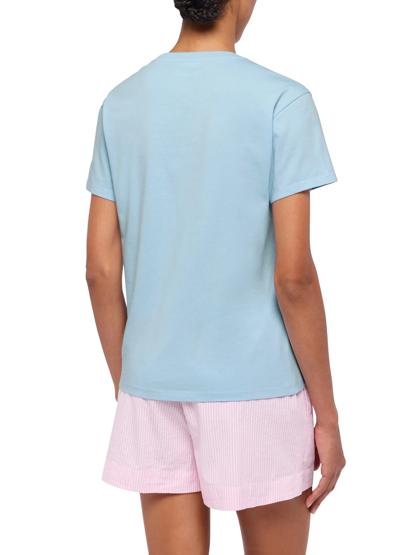 Emilie cotton t-shirt with Hello Kitty St. Barth lover embroidery | HELLO KITTY SPECIAL EDITION - MC2 Saint Barth