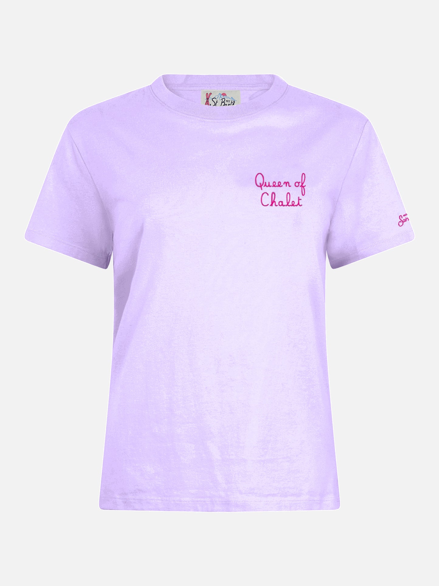 Winter-Baumwoll-T-Shirt Emilie mit Queen of Chalet-Stickerei
