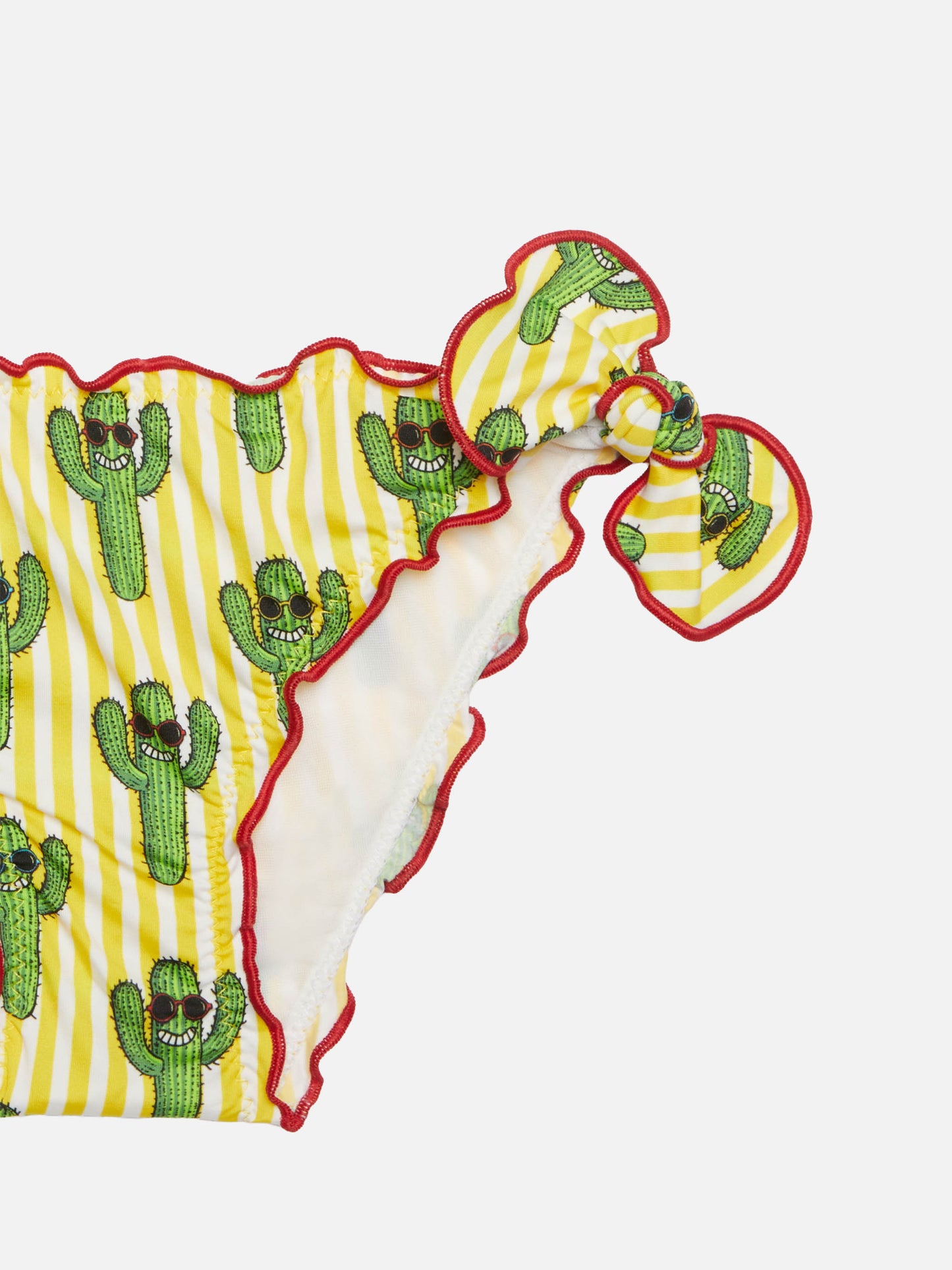Bikini da bambina con stampa cactus felici