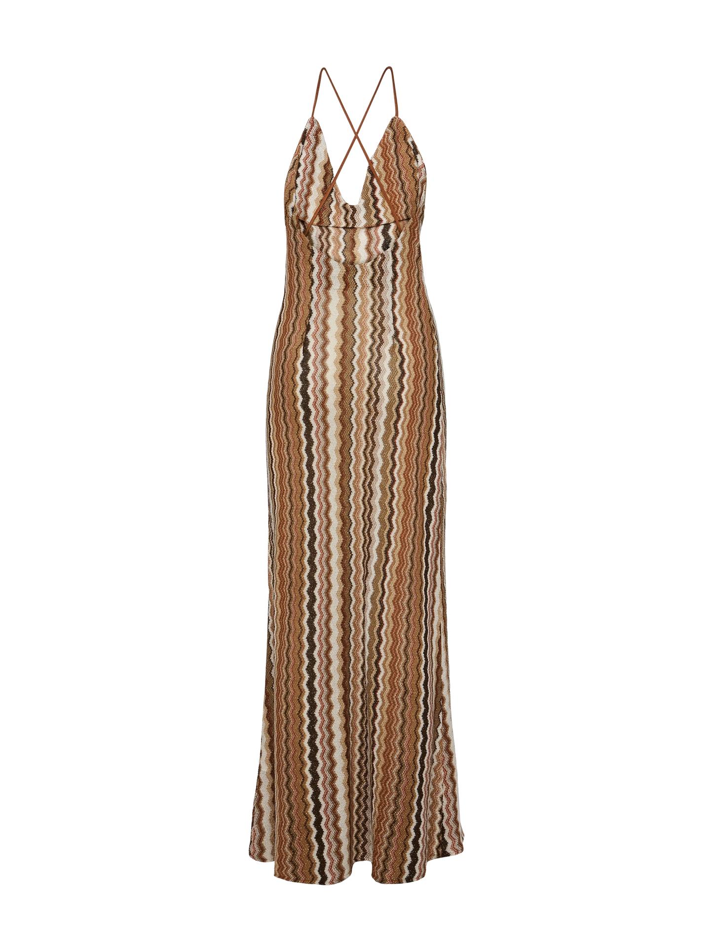 Eydis raschel knit chevron slip dress