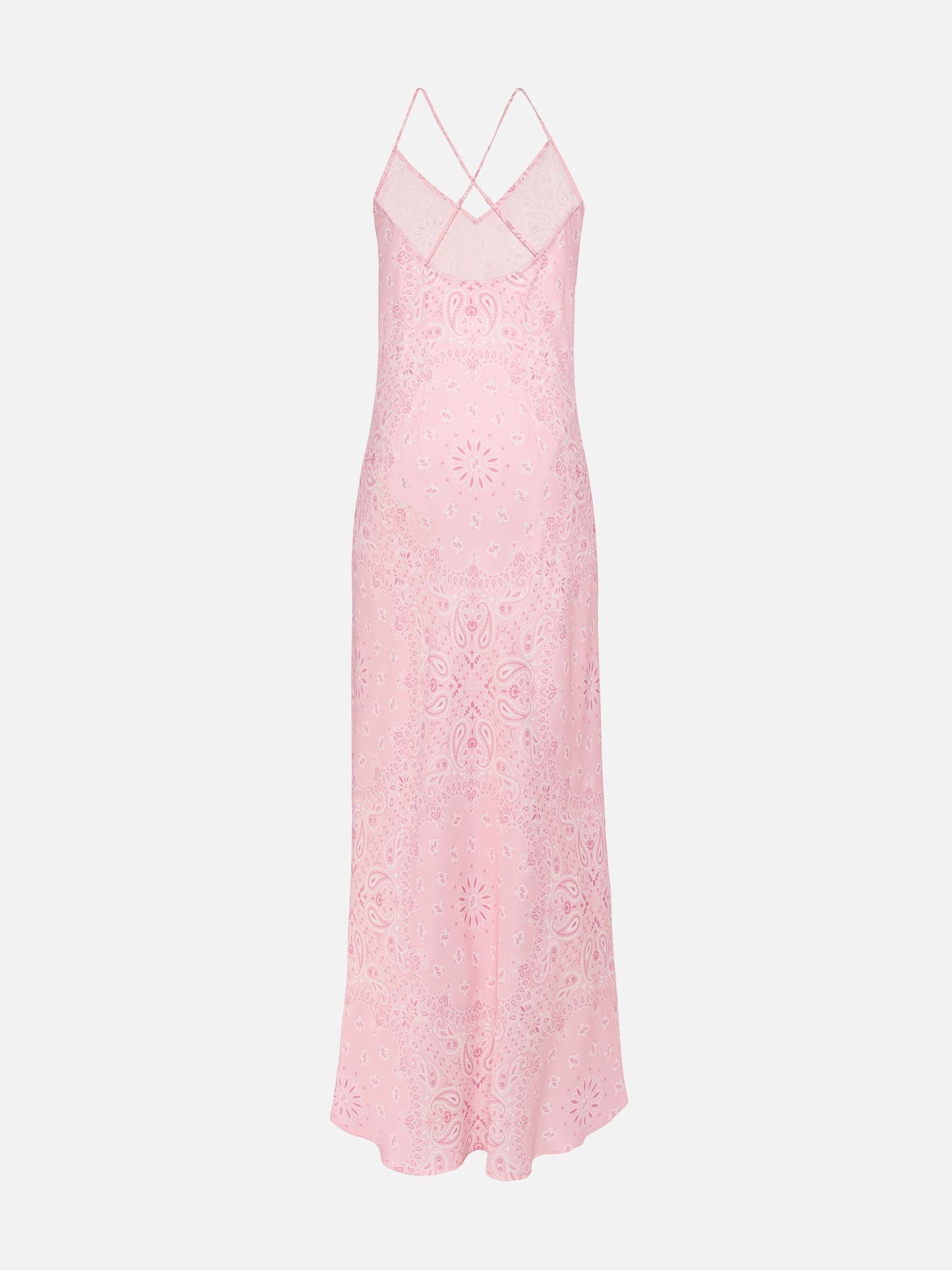 Eydis satin slip dress with bandanna print