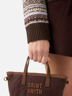Punto con cuello polo en mezcla de lana con motivo Fair Isle 